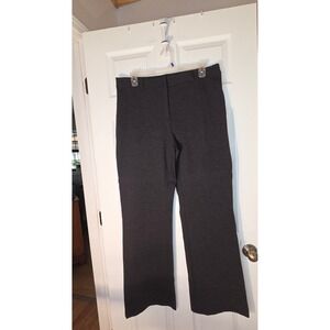 Lands End Starfish Knit Trousers 18T Tall Charcoal Gray Straight Leg Dress Pants